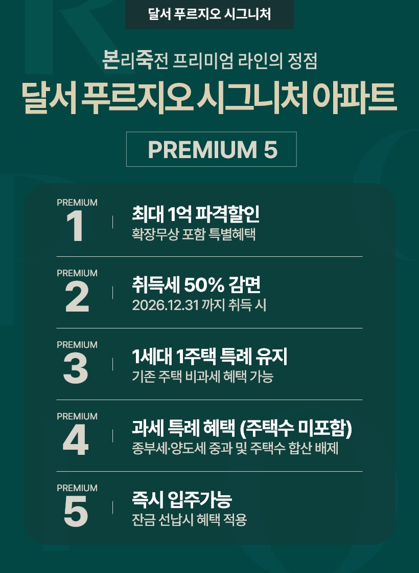 달서 푸르지오 시그니처 프리미엄 혜택