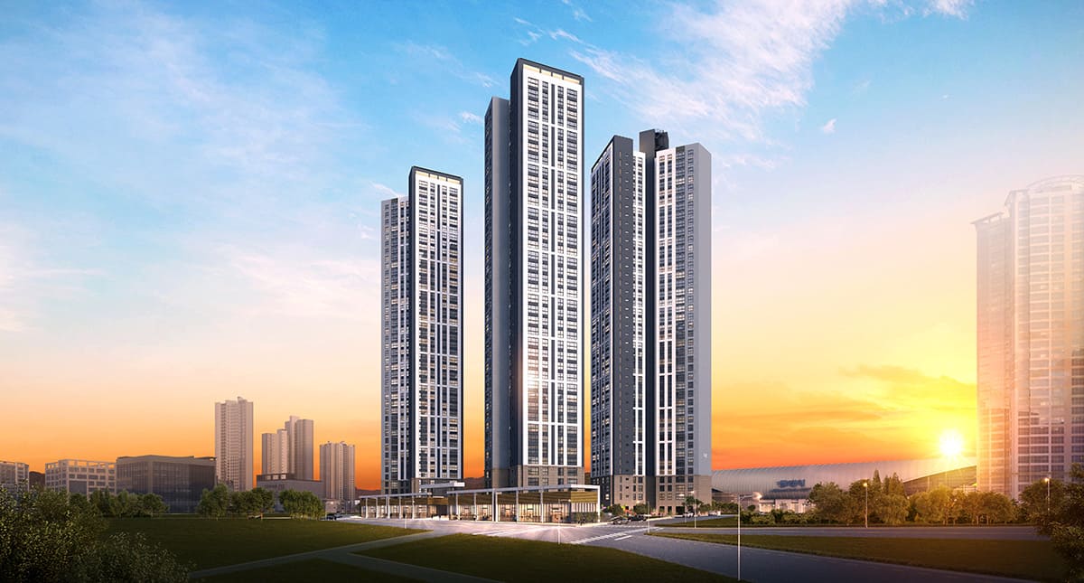 동래 반도유보라 조감도