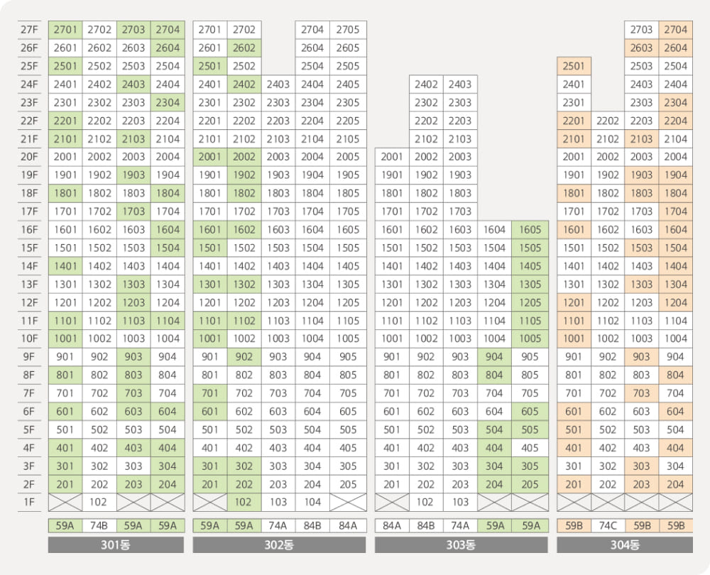 한화포레나 부산덕천3차 단지배치도 02