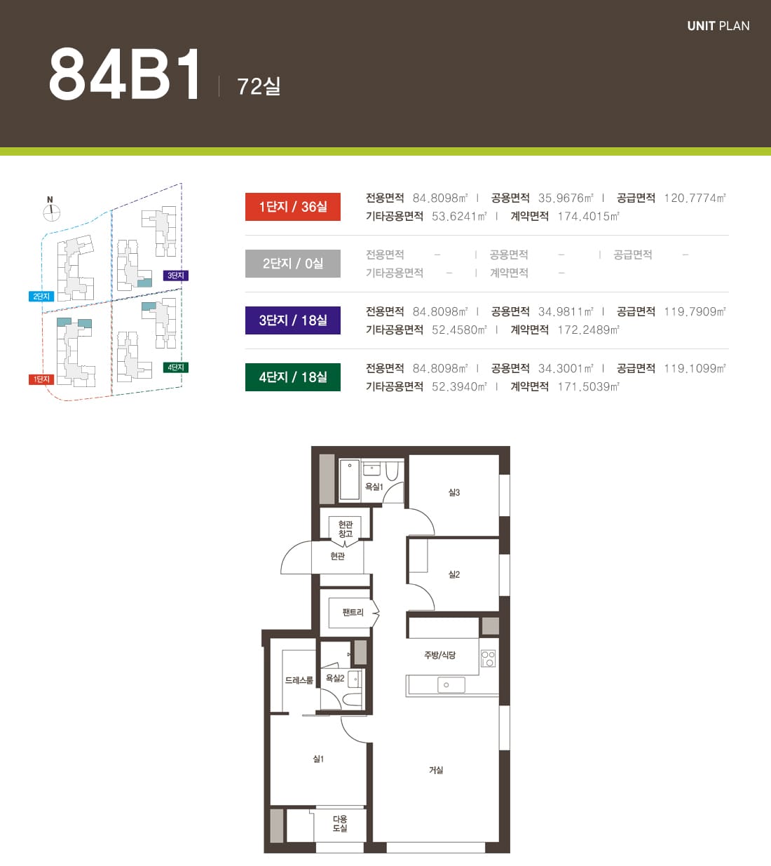 84B1 평면도